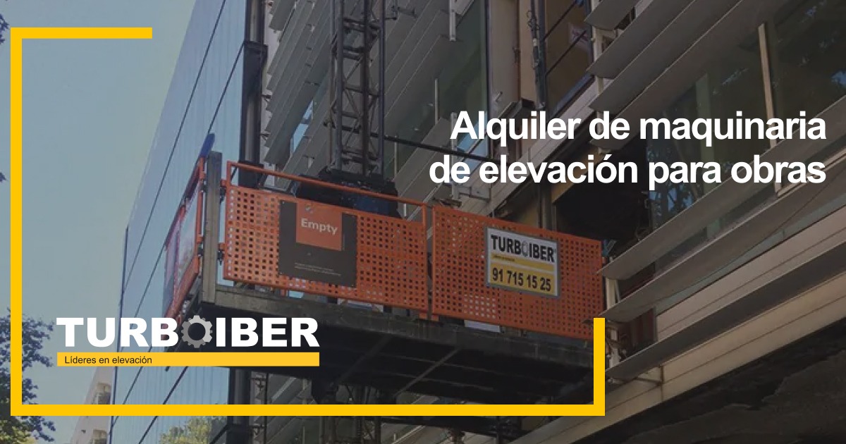 Alquiler de plataformas de elevación para obras