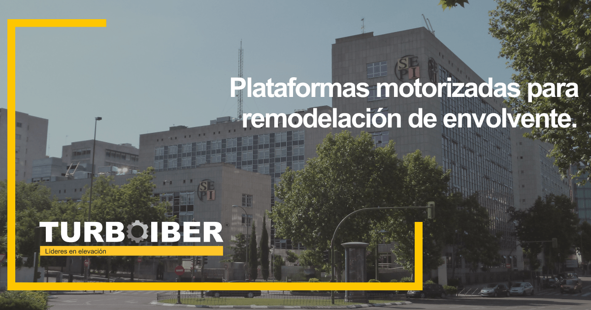 Plataformas motorizadas para remodelación de envolvente