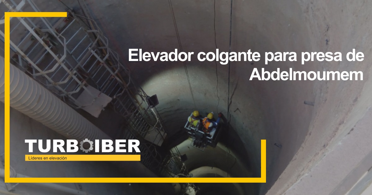 Elevador colgante para presa de Abdelmoumem